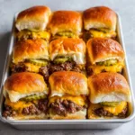 Cheeseburger Sliders with Hawaiian Rolls