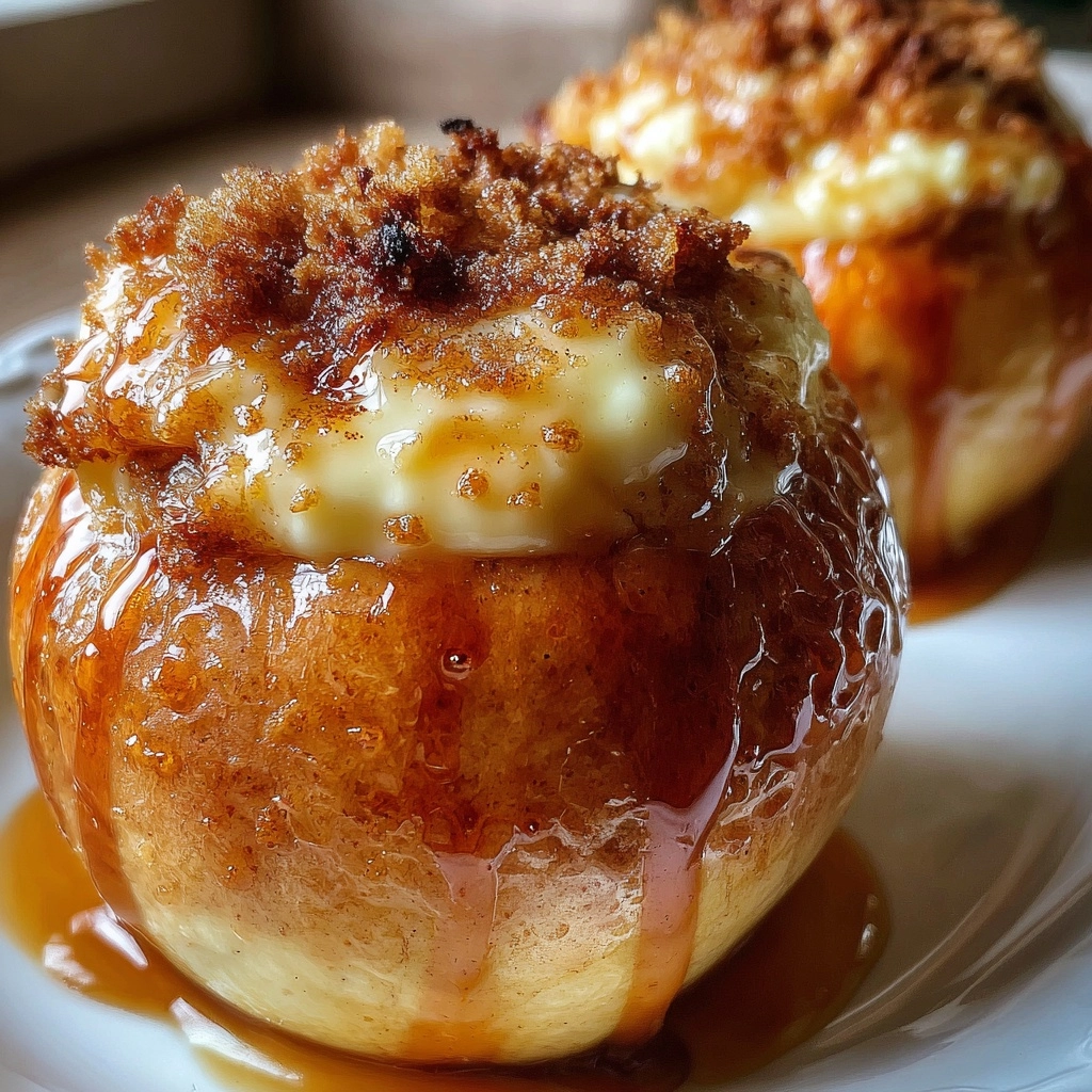 Cheesecake Stuffed Baked Apples