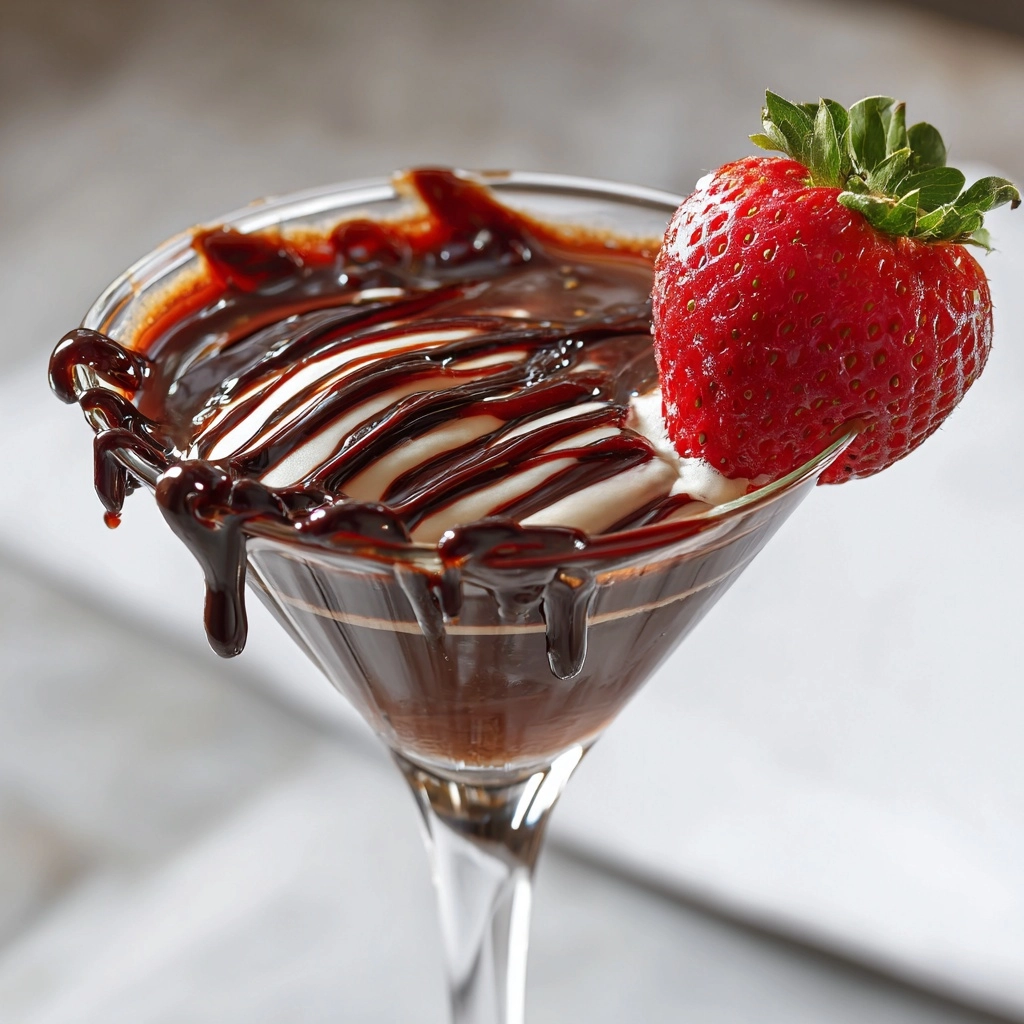 Chocolate Covered Strawberry Martini