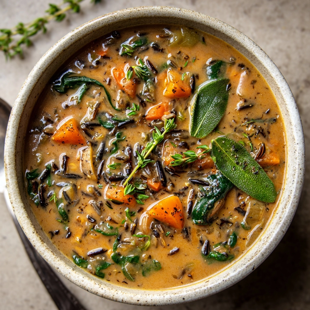 Cozy Autumn Wild Rice Soup