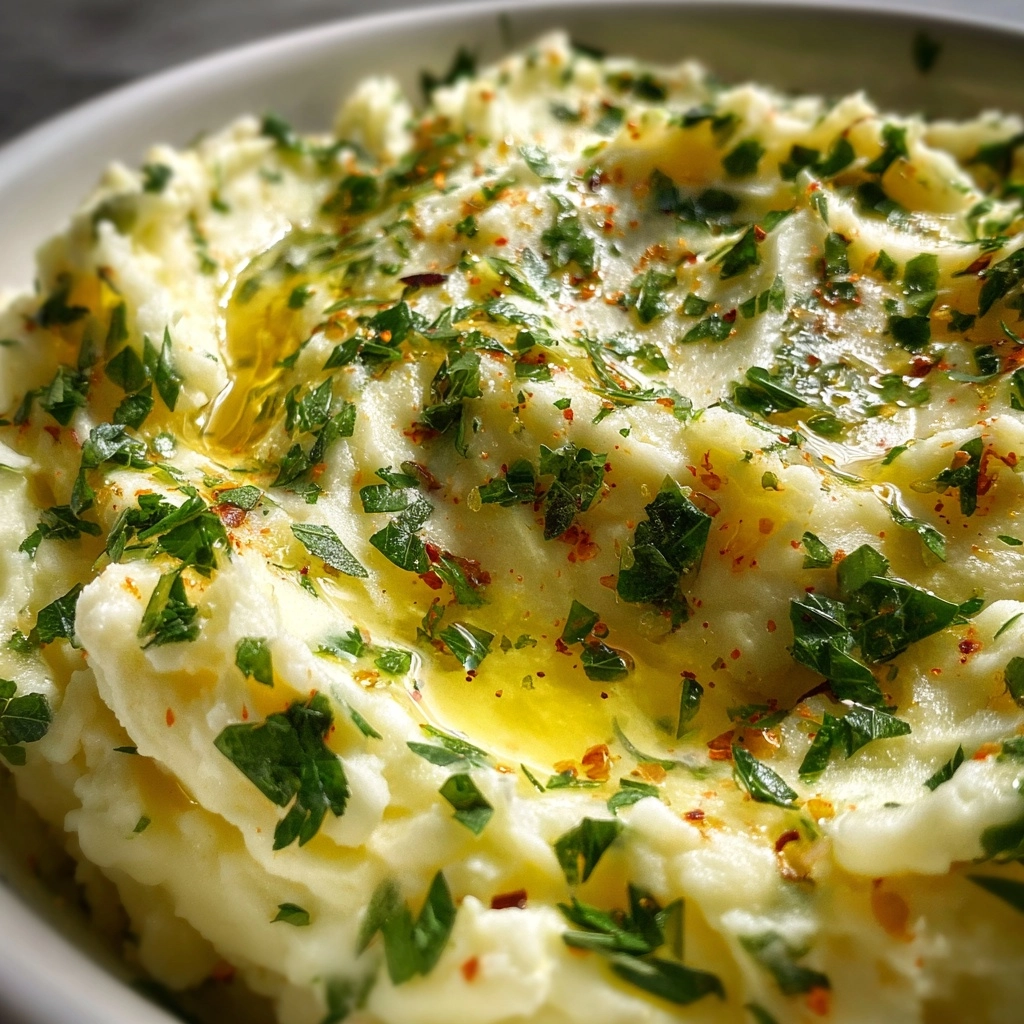 Creamy Garlic Herb Mashed Potatoes - The Ultimate Thanksgiving Side