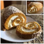 Creamy Pumpkin Spice Roll Cake