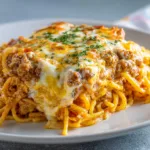 Creamy Southern Spaghetti Bake – Cheesy Comfort in Every Bite!