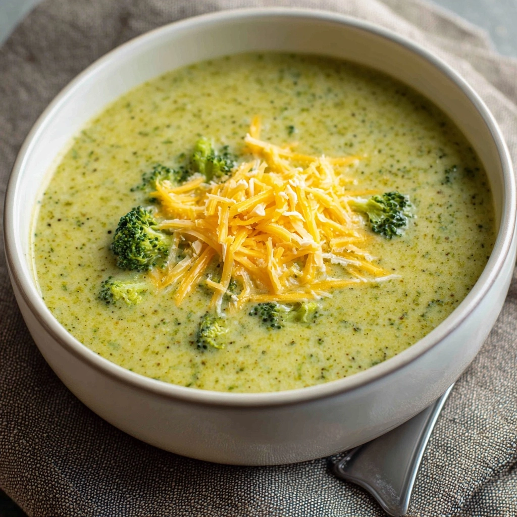 Healthy Broccoli Cheddar Soup