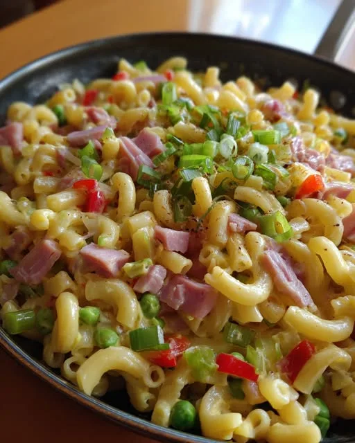 Indische Macaroni met Ham en Ketjap
