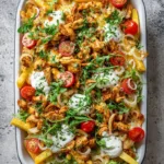 Kapsalon Ovenschotel met Kipshoarma en Friet
