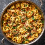One-Pot Spicy Garlic Butter Chicken Tortellini
