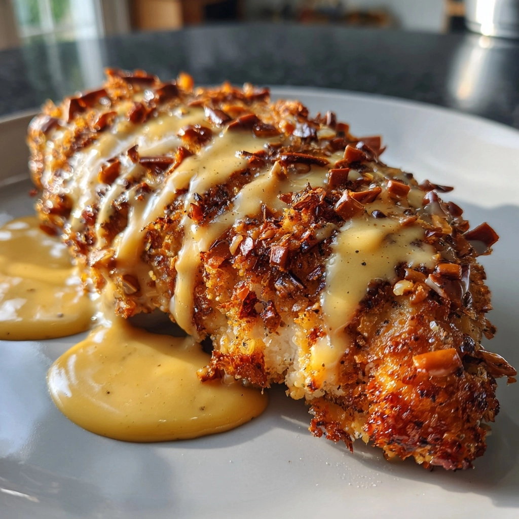 Pretzel Chicken with Mustard-Cheddar Sauce: An Amazing Ultimate Recipe