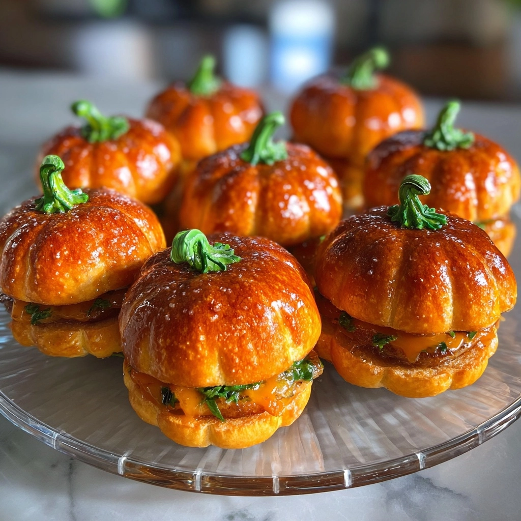 Pumpkin-Shaped Sliders