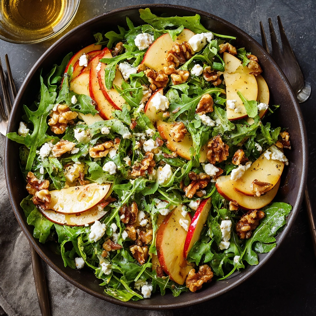 Simple Apple Arugula Salad Recipe | Lemons & Zest