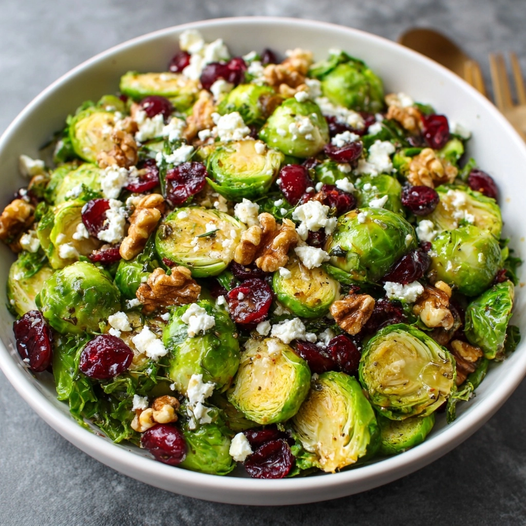 Thanksgiving Salad: Honey Mustard Brussels Sprout Salad