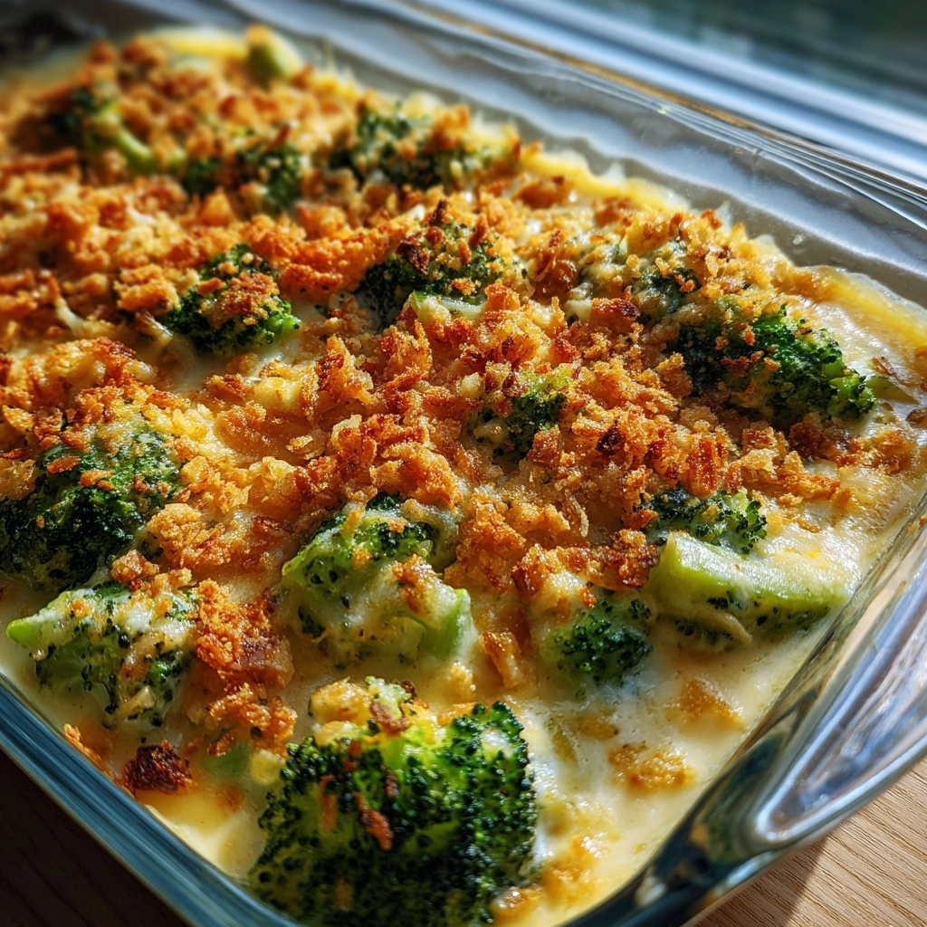 The BEST Creamy Broccoli Cheese Casserole Recipe | Easy Holiday Side Dish