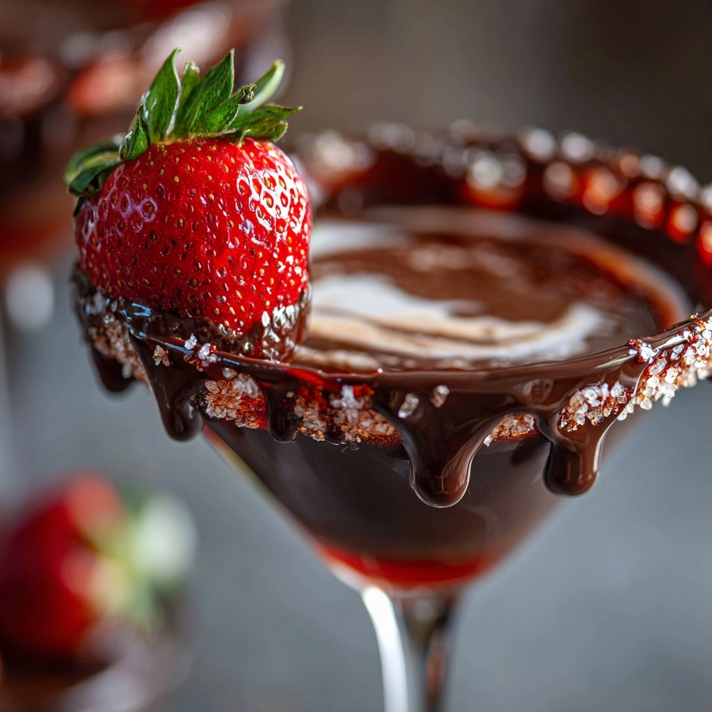 The Ultimate Valentine’s Chocolate Covered Strawberry Martini Recipe ❤️