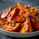Walnut Maple Roasted Sweet Potatoes