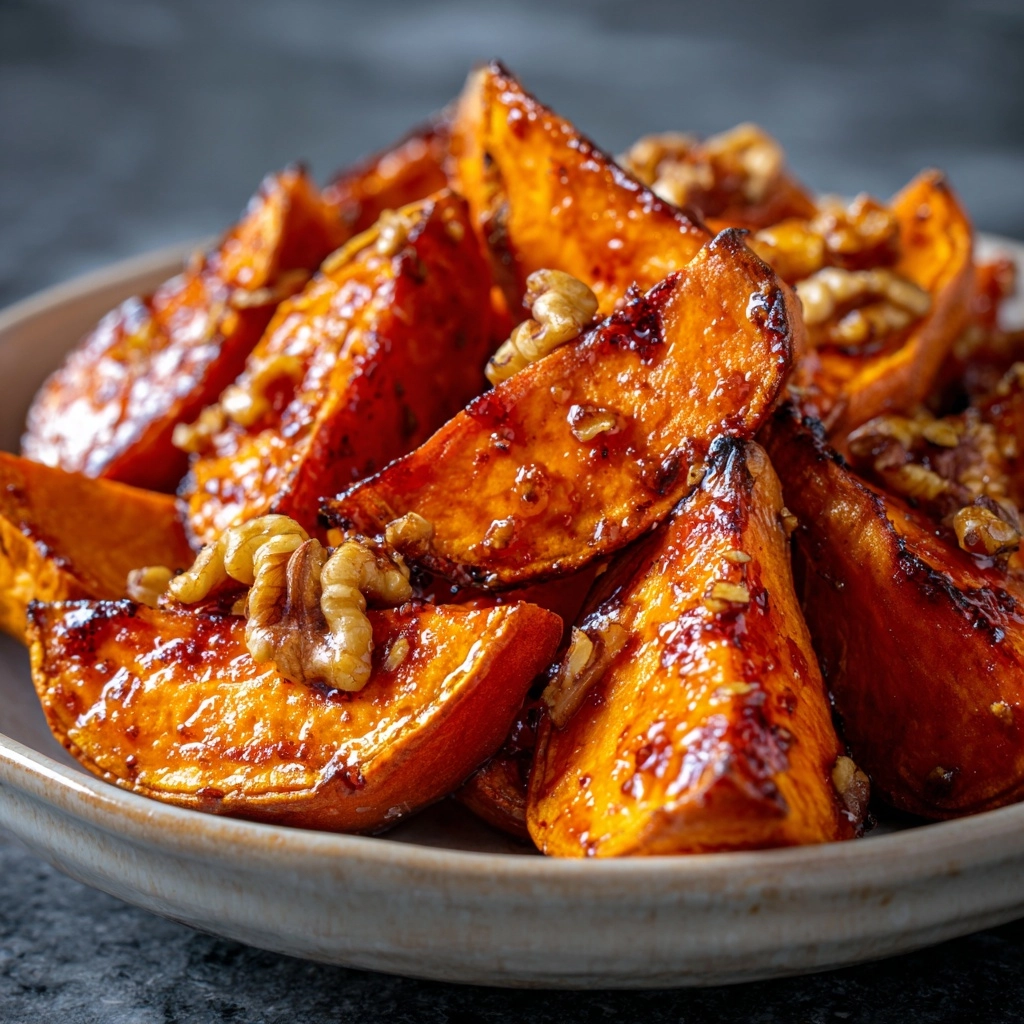 Walnut Maple Roasted Sweet Potatoes