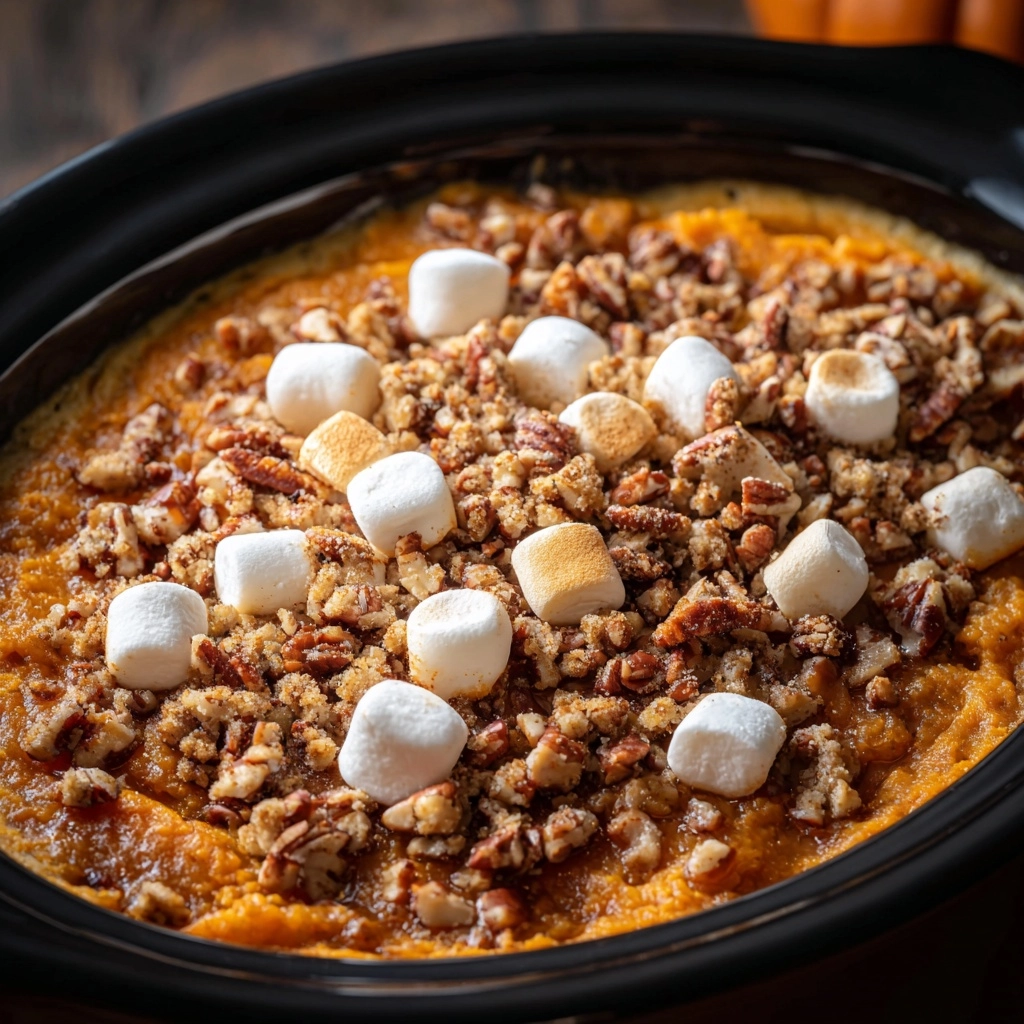 We're Thankful For This Crockpot Sweet Potato Casserole Every Thanksgiving
