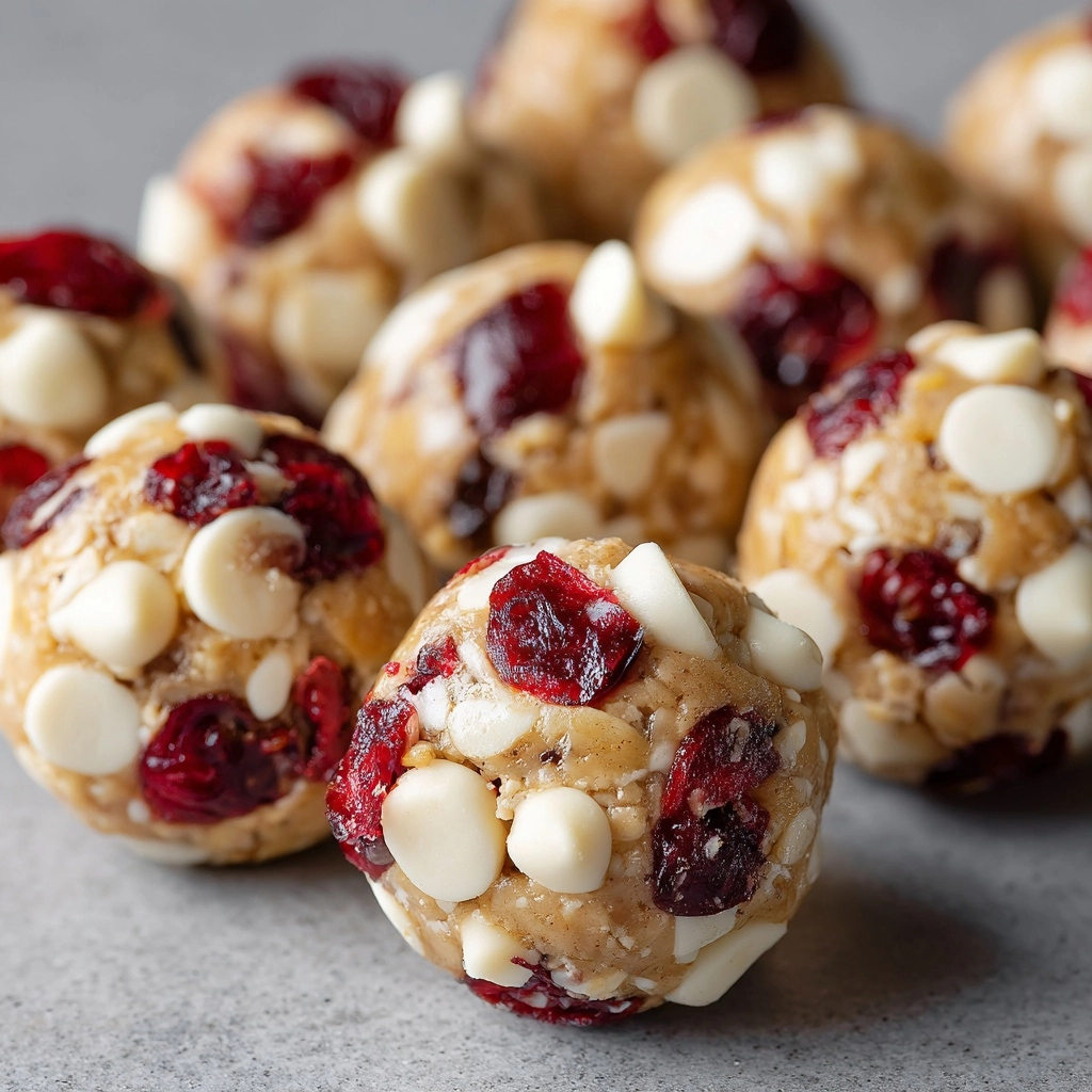 White Chocolate & Cranberry Protein Balls / Starbucks Cranberry Bliss Bars