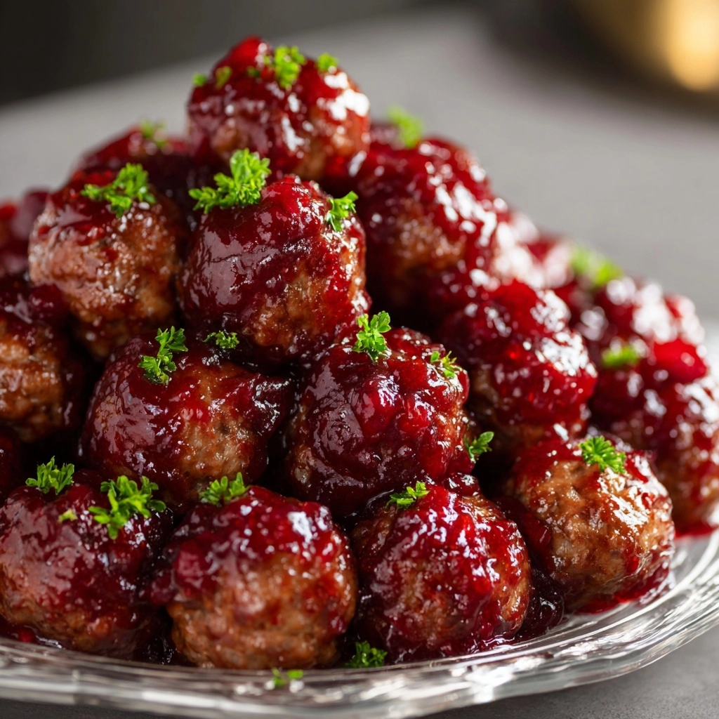 3-Ingredient Cranberry Meatballs (Easiest Holiday Appetizer)