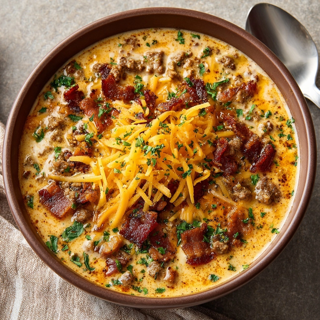 Bacon Cheeseburger Soup (All the Flavor Without the Bun)