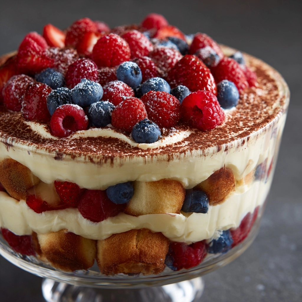 Berry Tiramisu Trifle