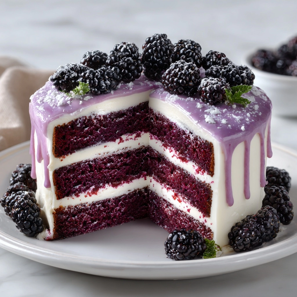 Blackberry Velvet Cake That Looks Straight Off a Dessert Menu