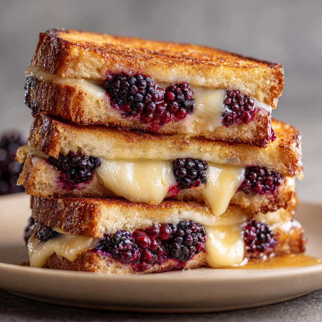 Brie & Blackberry Grilled Cheese - Awesome on 20