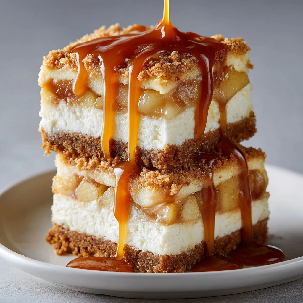 Caramel Apple Cheesecake Bars Recipe