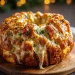 Cheesy Pull Apart Christmas Bread