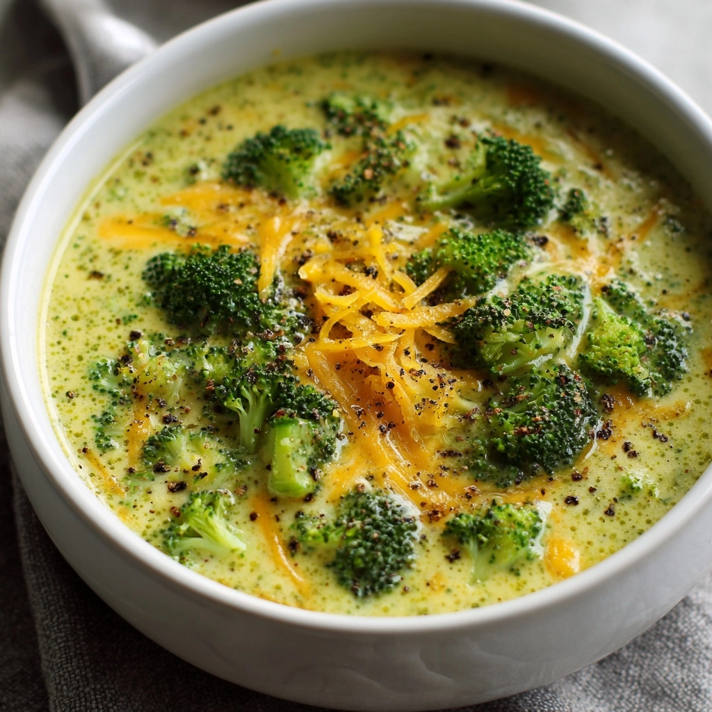 Creamy Broccoli Cheese Soup in One Cozy Pot