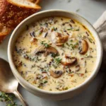 Creamy Wild Rice & Mushroom Soup (Hearty & Homestyle)