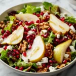 Crisp Pear & Pomegranate Salad for a Fresh Holiday Side