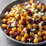 Delicious Feta and Cranberry Chickpeas for a Flavor-Packed Snack!