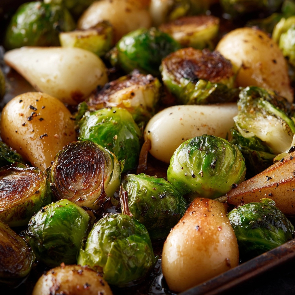 Delicious Roasted Brussels Sprouts and Pears: A Perfect Fall Side Dish!