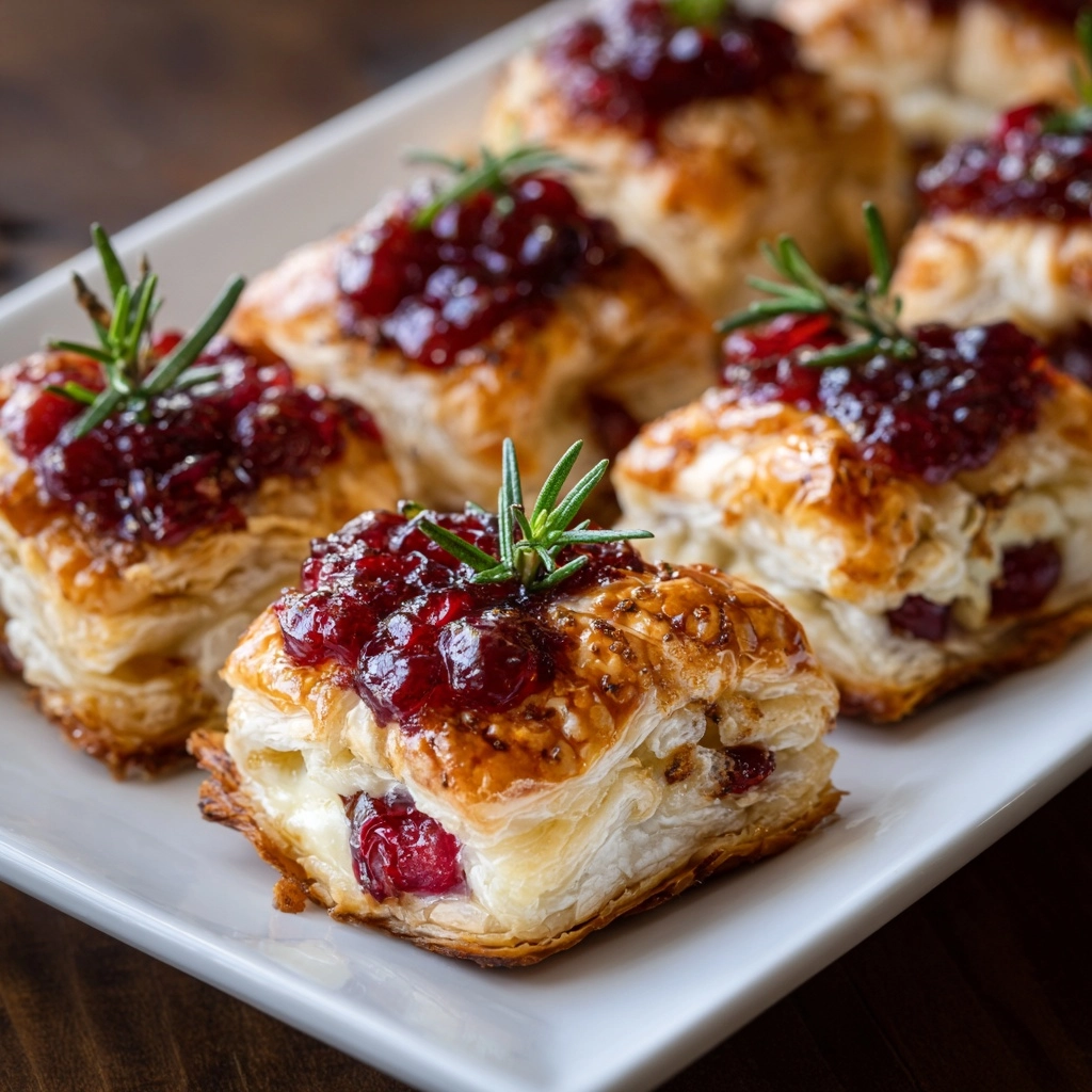 Festive Cranberry Brie Bites That Disappear First