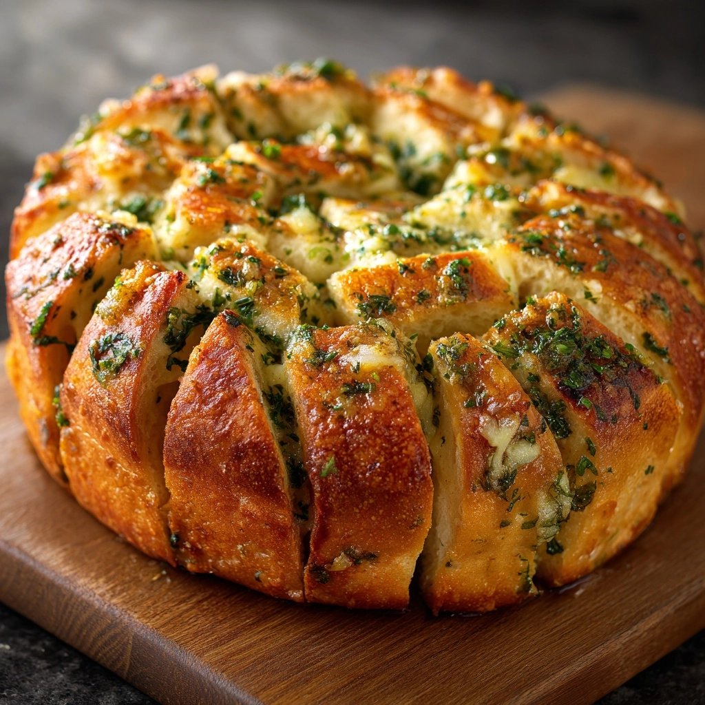 Garlic Herb Cheese Bread That Pulls Apart in Seconds