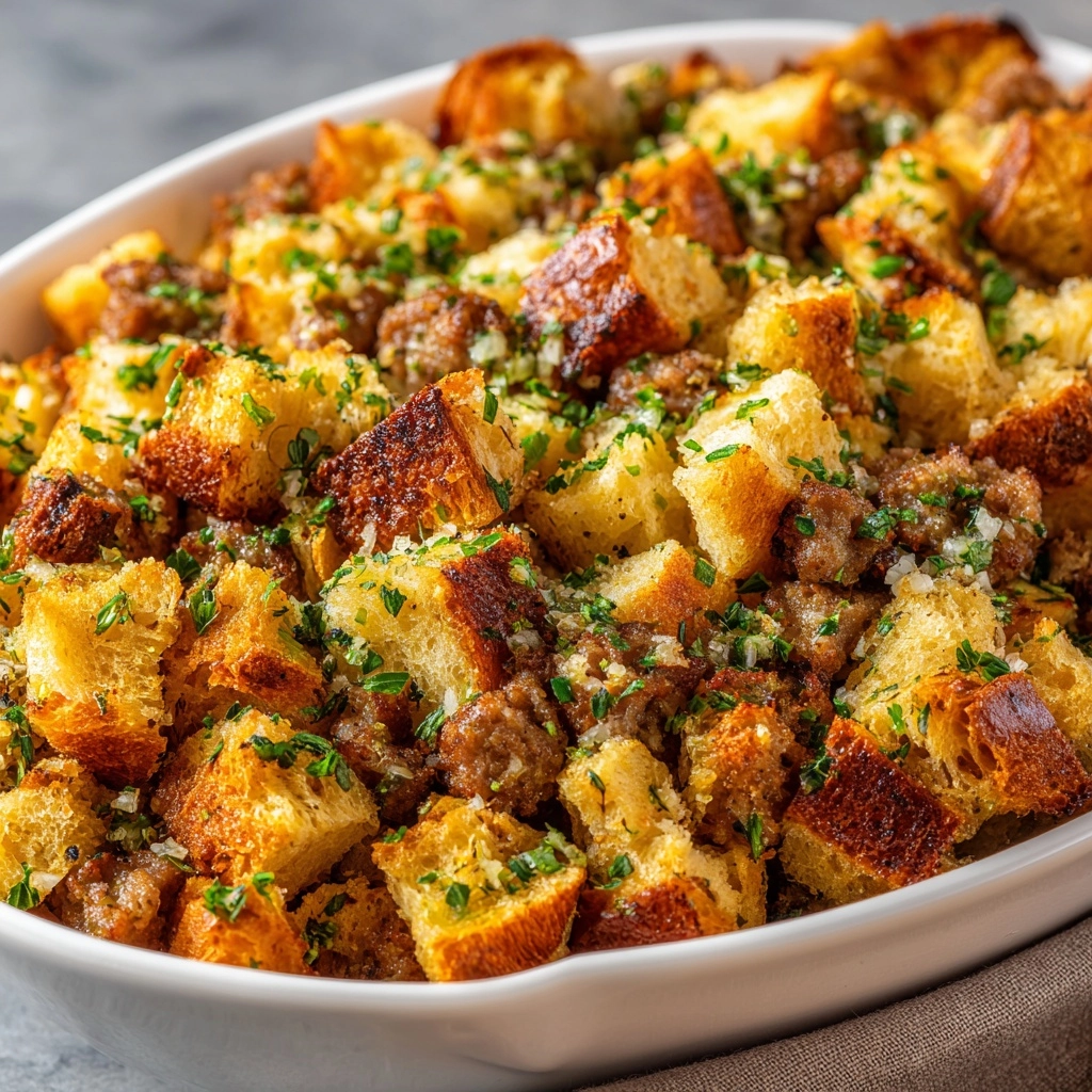Grandma's Famous Sausage Stuffing That Steals the Show