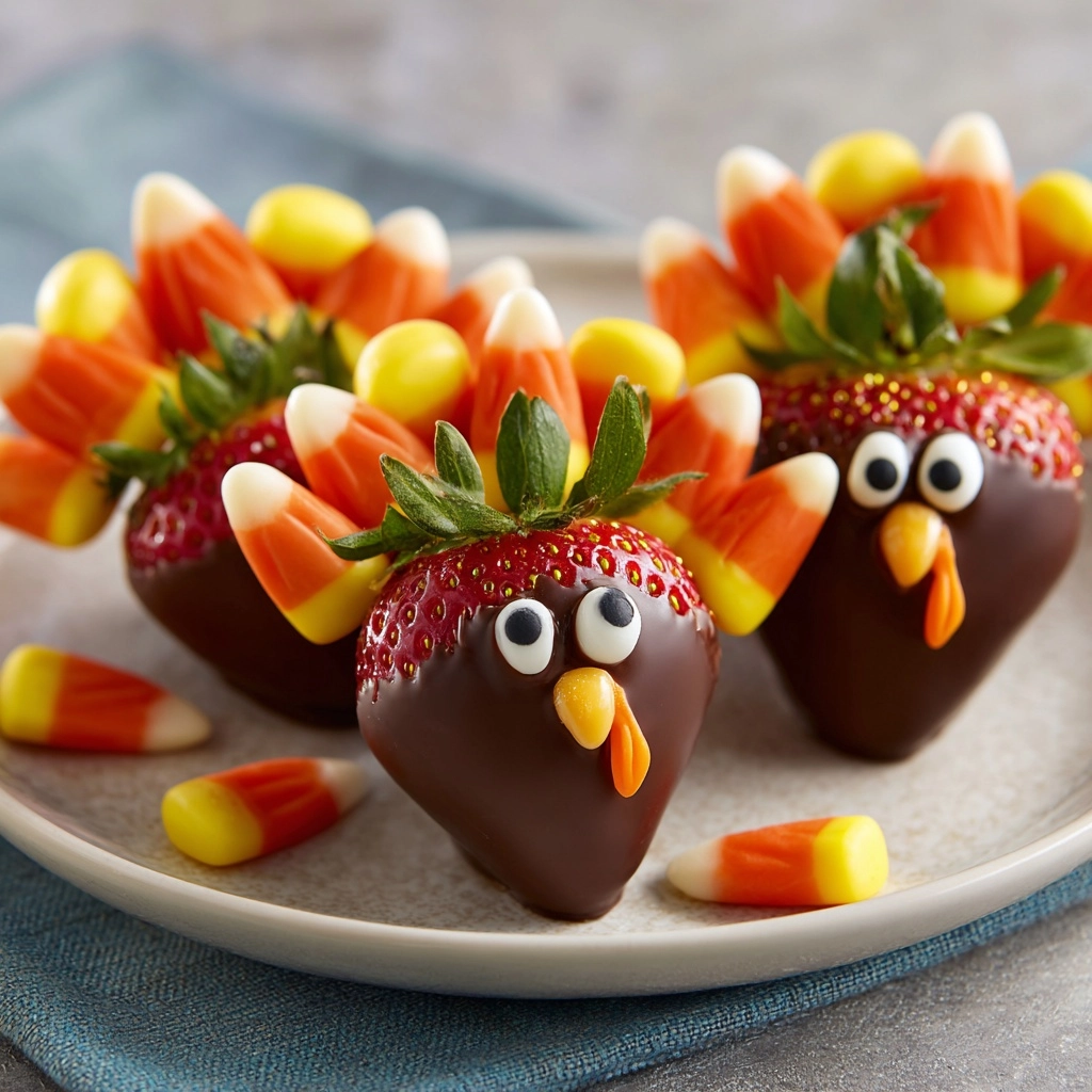 Here's How You Can Make Chocolate Turkeys Out of Strawberries For The Cutest Thanksgiving Dessert
