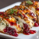 Impressive Cranberry Brie Stuffed Chicken