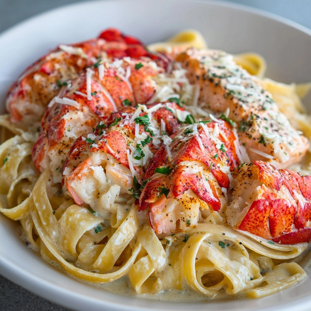 Indulge in the Best Cajun Lobster, Crab, and Salmon Alfredo Recipe!