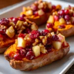 Irresistible Cranberry Apple Twice-Baked Sweet Potatoes – A Healthy Delight!