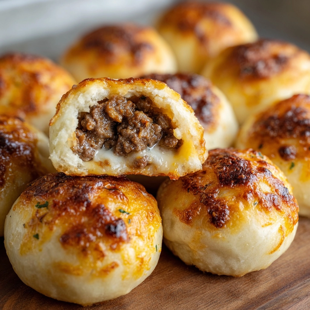 Irresistible Garlic Parmesan Cheeseburger Bombs: The Ultimate Game Day Treat!