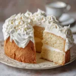 London Fog Cake with Earl Grey and Vanilla Clouds