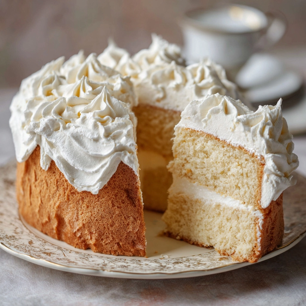 London Fog Cake with Earl Grey and Vanilla Clouds