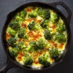 One-Pan Broccoli Skillet Bursting with Garlic & Cheese