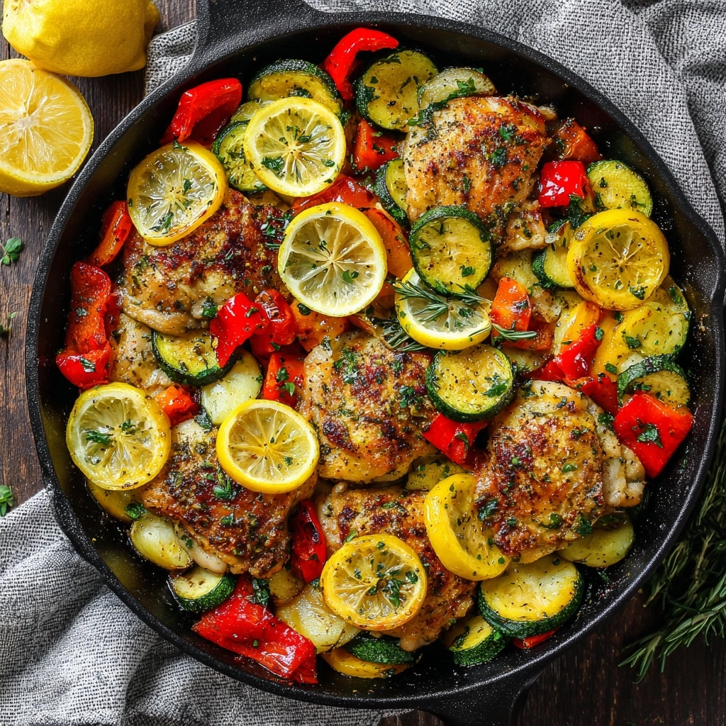 One-Pan Lemon Herb Chicken and Veggies (Easy Clean-Up)