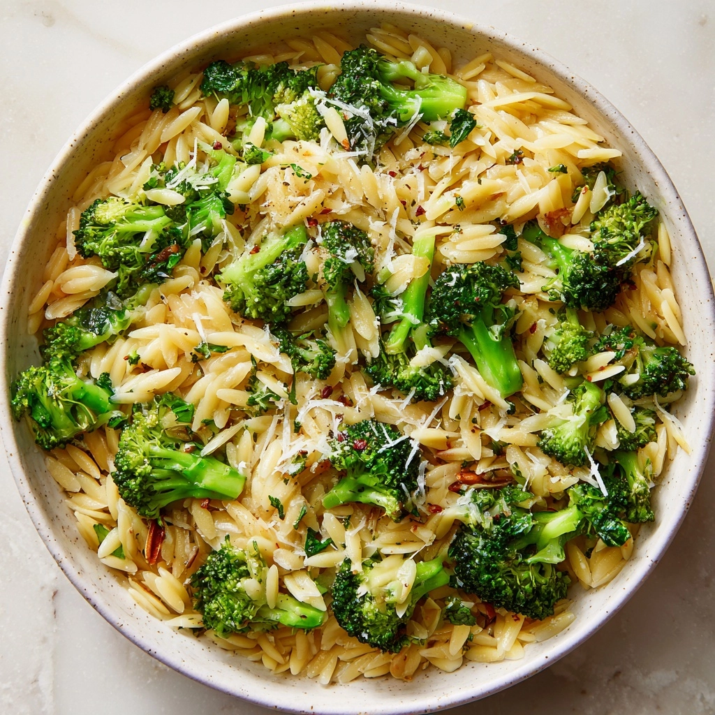 One-Pan Orzo with Broccoli Ready in No Time