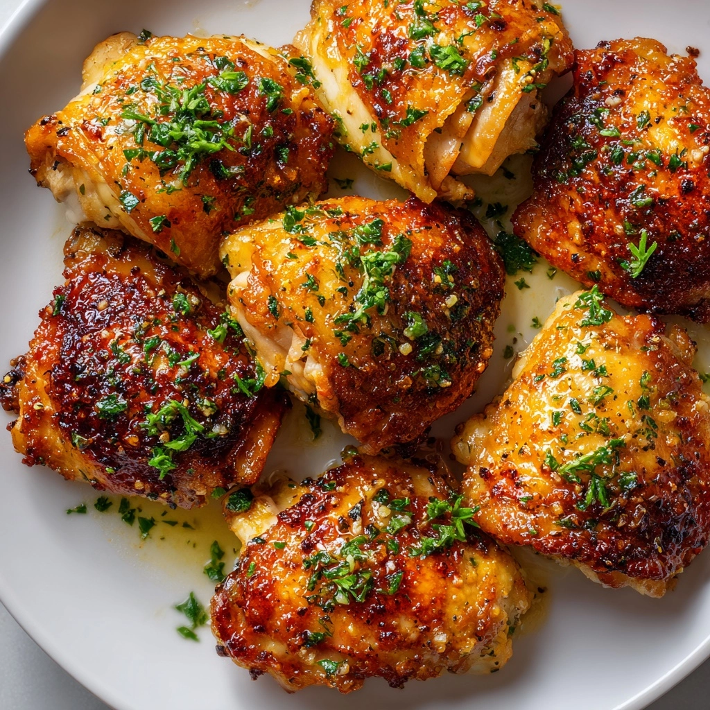 Oven-Roasted Garlic Butter Chicken with Crispy Edges