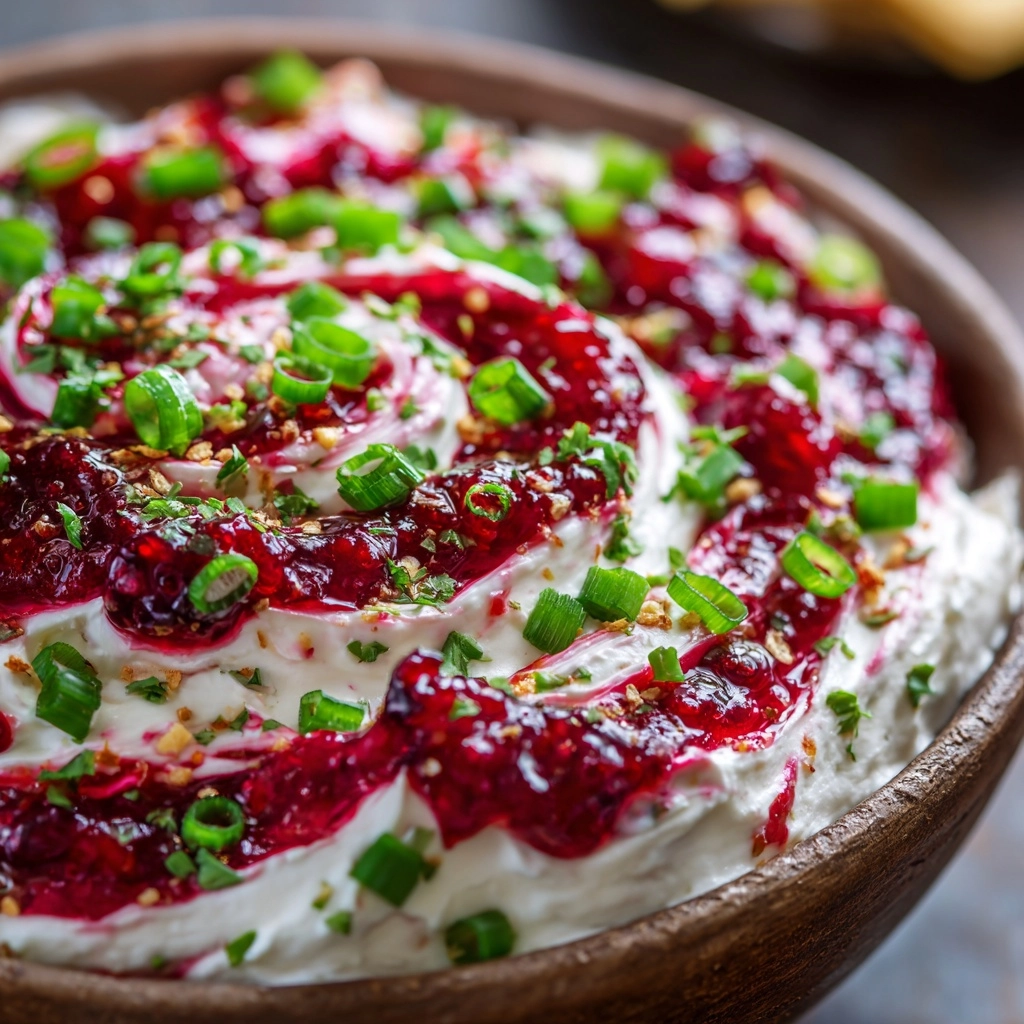 Perky Cranberry Jalapeno Cream Cheese Dip Recipe (VIDEO)