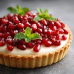 Pomegranate Cream Cheese Tart That Looks Restaurant-Ready