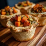 Roasted Autumn Vegetable Pot Pies